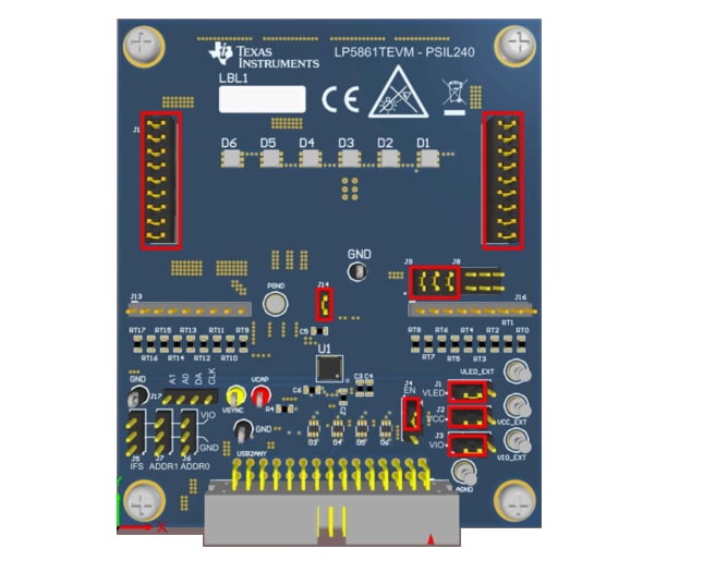 Texas Instruments Module d'évaluation LP5861TEVM